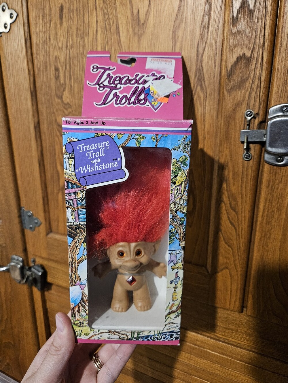 NEW VTG 1991 Ace Novelty Treasure Troll With Wishstone Red